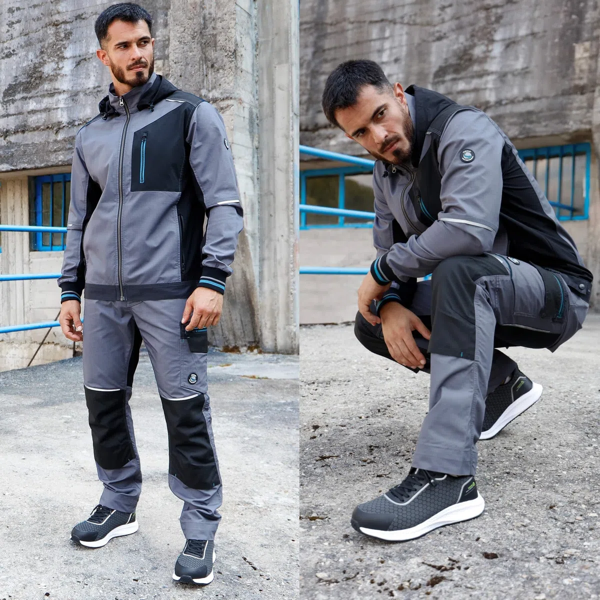 Revolt Ripstop Pantaloni da Lavoro Uomo Elasticizzati - Pantaloni da Lavoro Uomo Stretch con Spandex