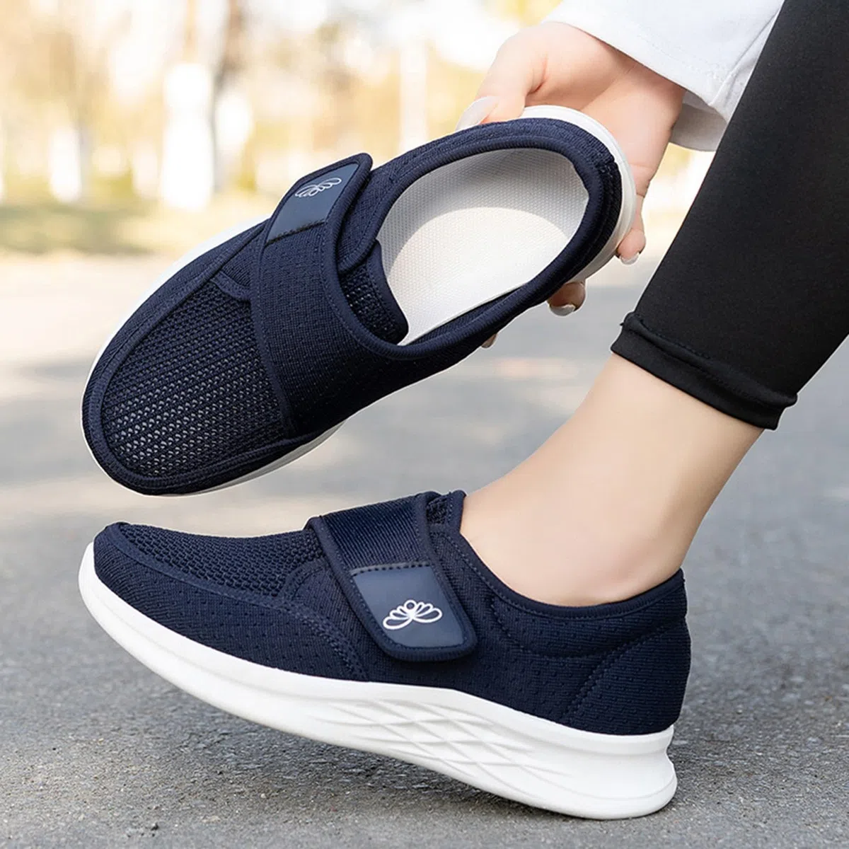 Scarpe da Passeggio estive da Donna in Rete, comode e Traspiranti, per Anziani, Vecchie Scarpe in Tessuto, Sportive di Media qualità e per Anziani Stivali Montagna