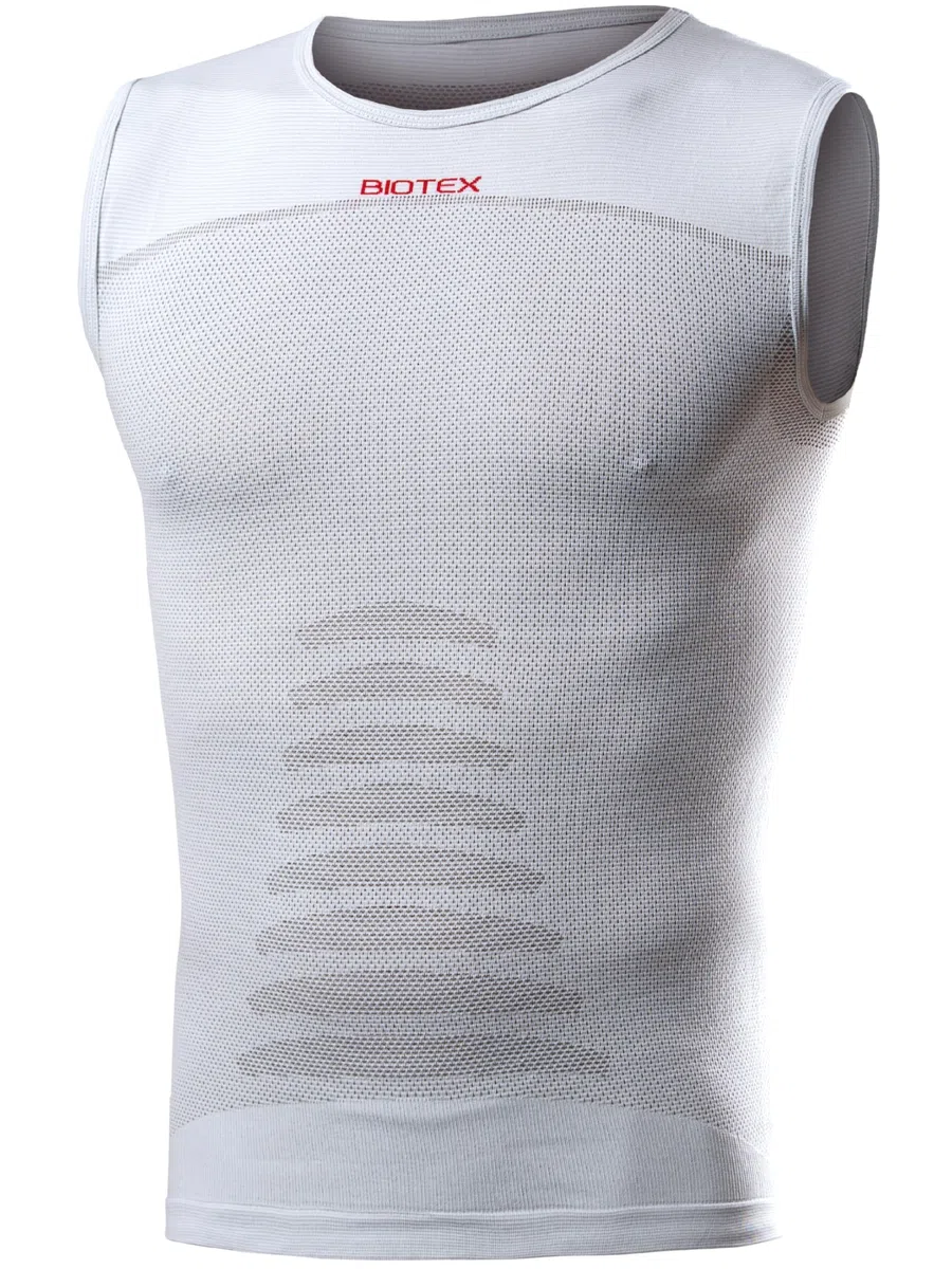 BIOTEX Canotta +Carbon Traspirante e Antibatterica da Uomo per Ciclismo e Running, Intimo Tecnico Sportivo Ideale per L'Estate e per l'inverno