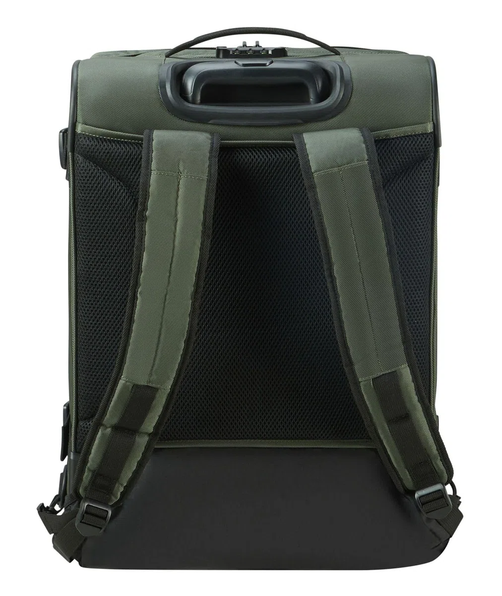American Tourister Urban Track - Borsa da viaggio/Zaino con 2 rotelle S, 55 cm, 45.5 L, Verde (Dark Khaki)