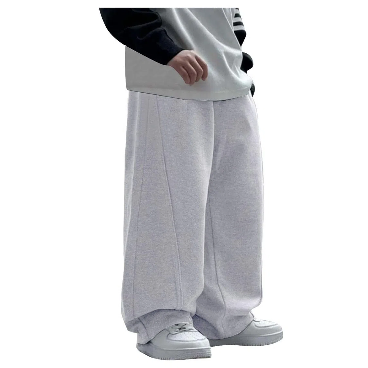 Generico Pantaloni da Ragazzo Baggy Streetwear per Ragazzo Tinta Unita con Cintura Elastica in Vita Pantaloni Sportivi Invernali con Tasca Casual per Danza Slim Fit Large Taglie 8-15 Anni