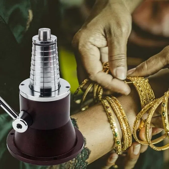 Mandrino estensibile regolabile per braccialetti – Barella per gioielli fai da te, dimensioni rotonde/ovali per braccialetti e anelli