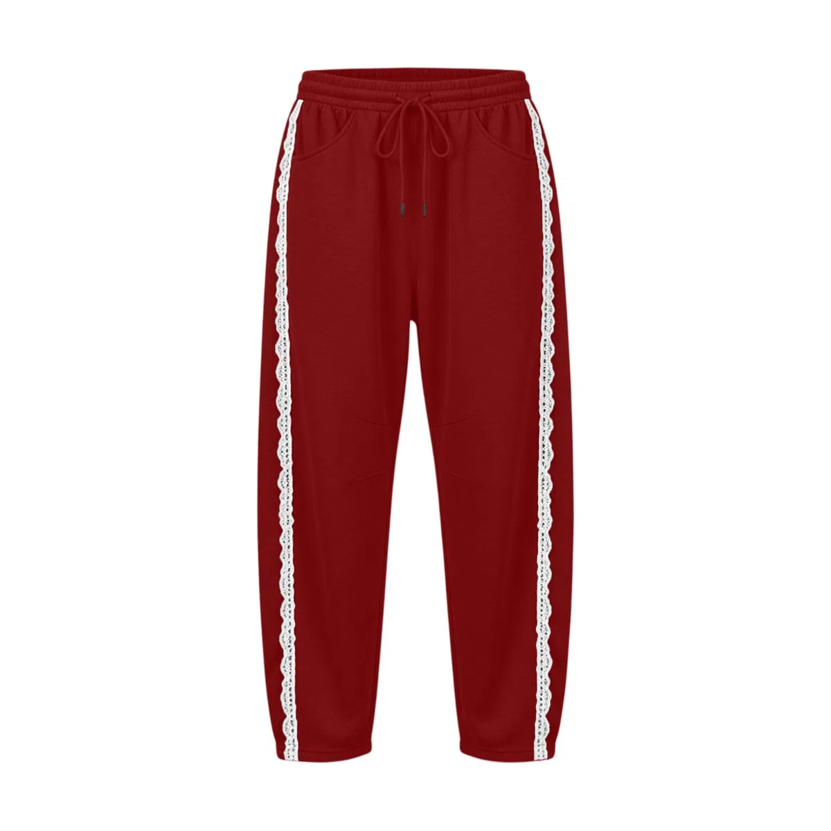 KHIRVWL Pantaloni da Jogging Donna Pantaloni Tuta a Vita Alta in Cotone Comodi Pantalone a Gamba Larga Larghi e Leggeri Pantalone Sportivi con Tasche Taglie Forti Pants Baggy per Yoga e Fitness