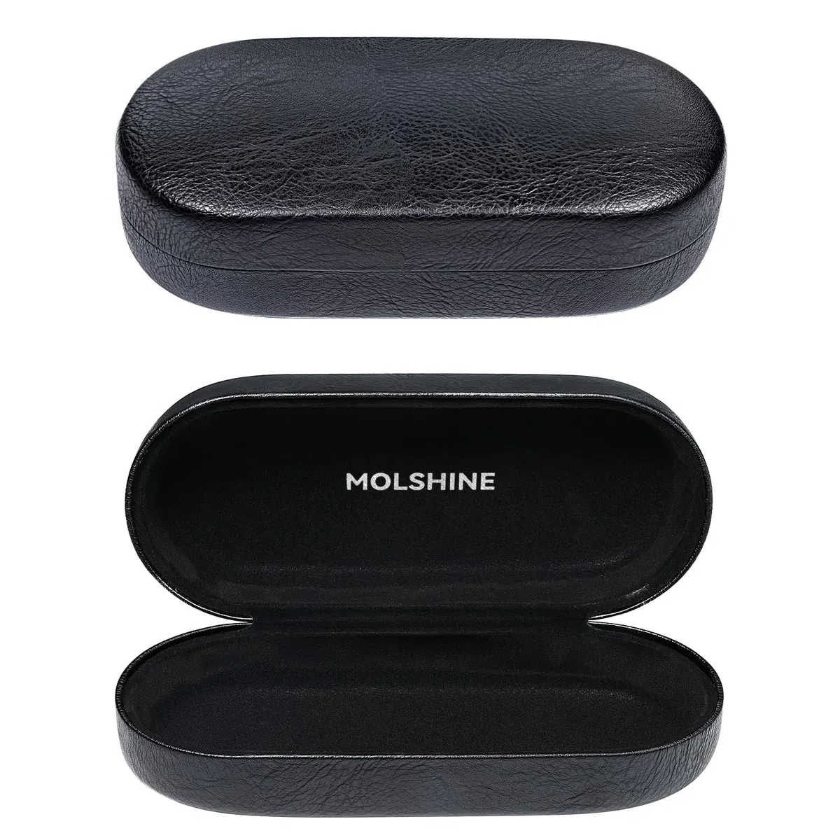 molshine Custodia rigida per occhiali da sole, classica grande custodia per occhiali da sole per donne e uomini, occhiali da sole
