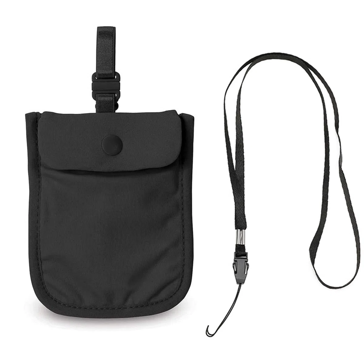 HsentimenH Portafoglio per Reggiseno da Viaggio per Donna, Borsa Reggiseno Portamonete, Portafoglio Nascosto Lavabile Antifurto con Cinturino Regolabile per Donna Viaggi e Sport Tasca Nascosta