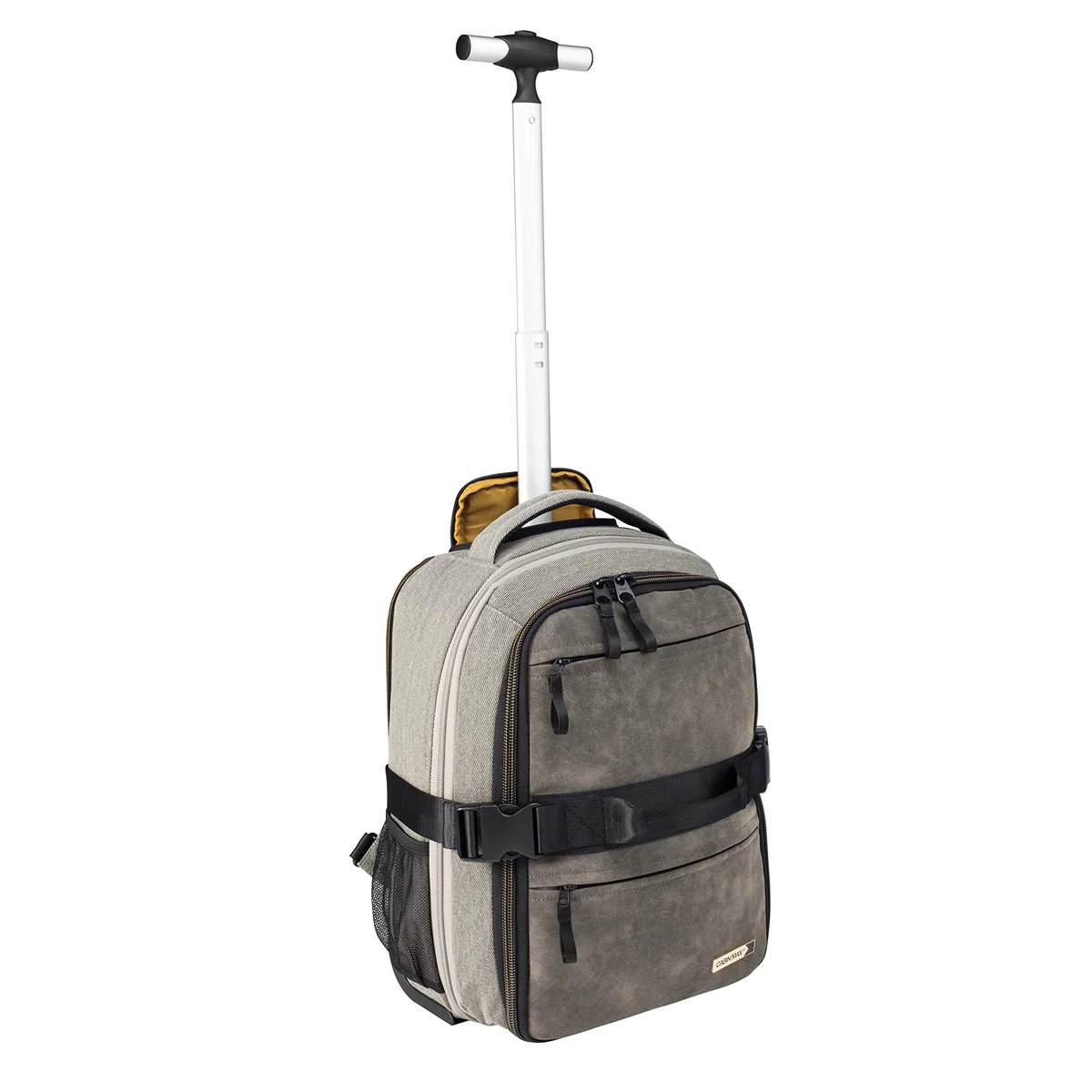 Cabin Max Borsa da Viaggio Espandibile Evos, 40x30x15 > 40x30x20 cm, Zaino/Trolley Sottosella da Trasporto, Grigio, Trolley, Bagaglio a mano