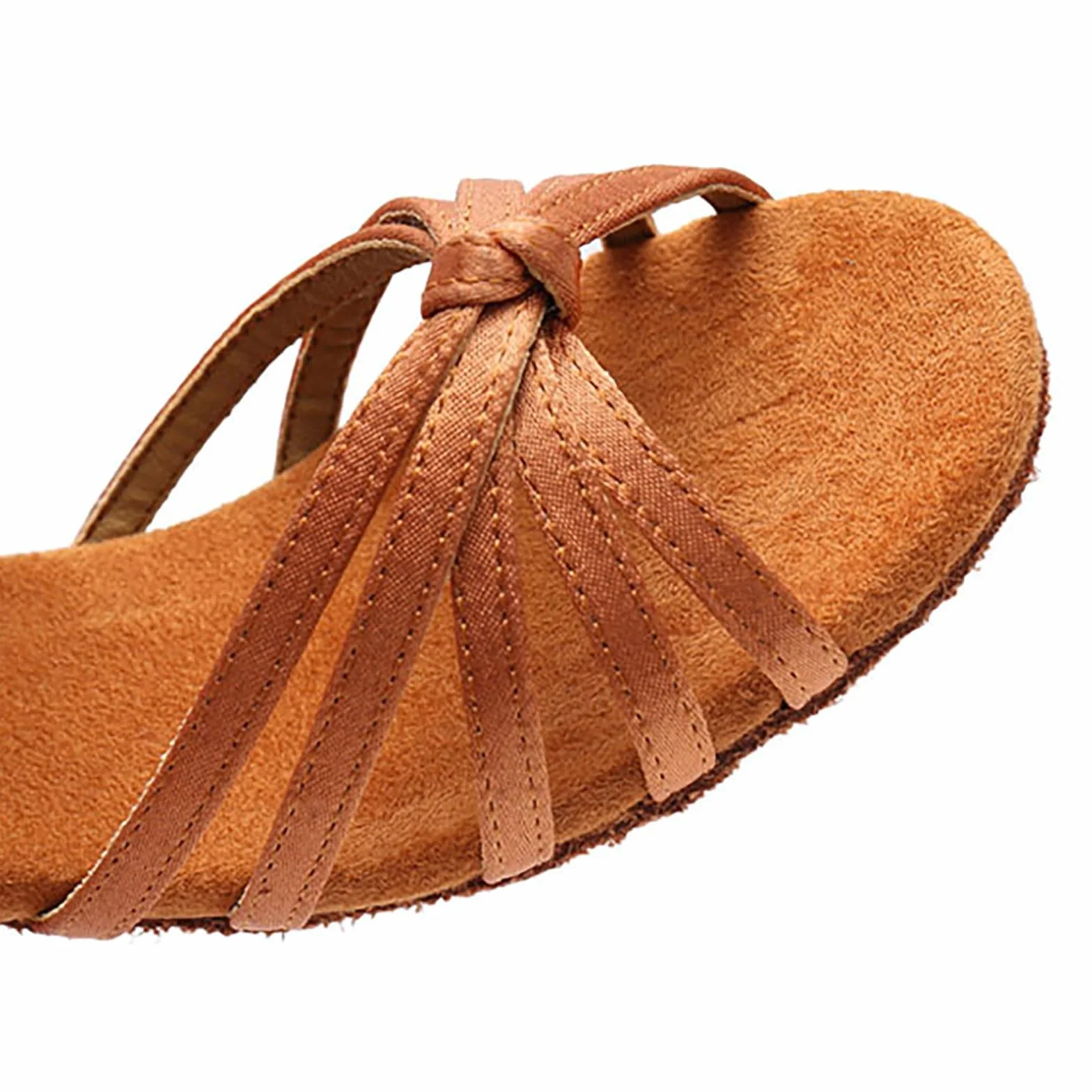 Scarpe da Ballo Latino Americano Bambina Tacco 3,5cm Scarpe Ballo Danza Classica in Raso