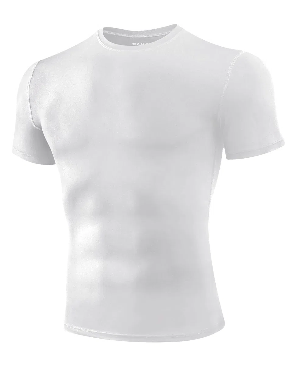 Niksa 1/2/3 pezzi, maglietta funzionale da uomo, a compressione, a maniche corte, sportiva, girocollo, traspirante, per corsa, allenamento, fitness