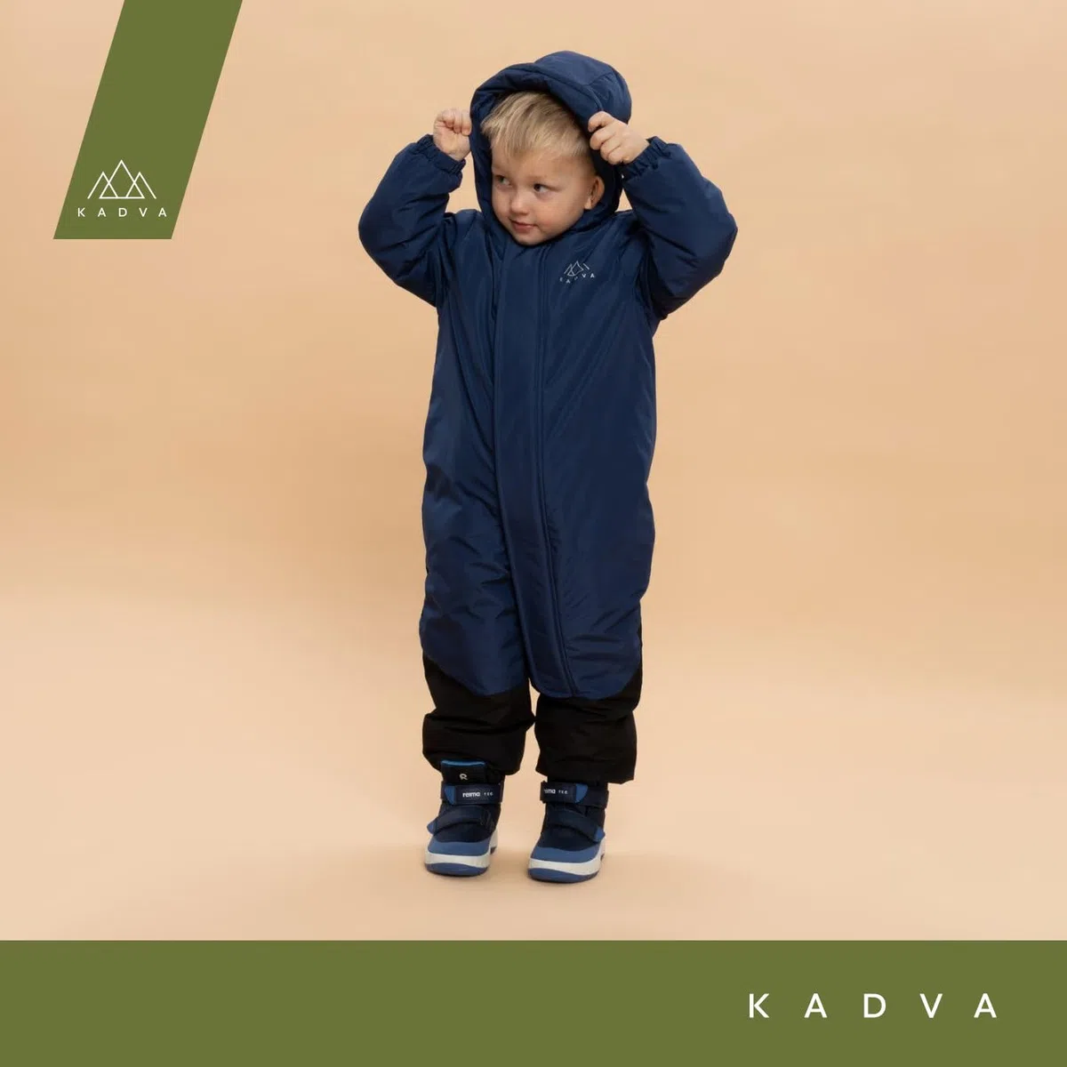 KADVA Kiko Jr - Tuta da sci per bambini, impermeabile, antivento, con catarifrangenti e cappuccio, fodera in pile