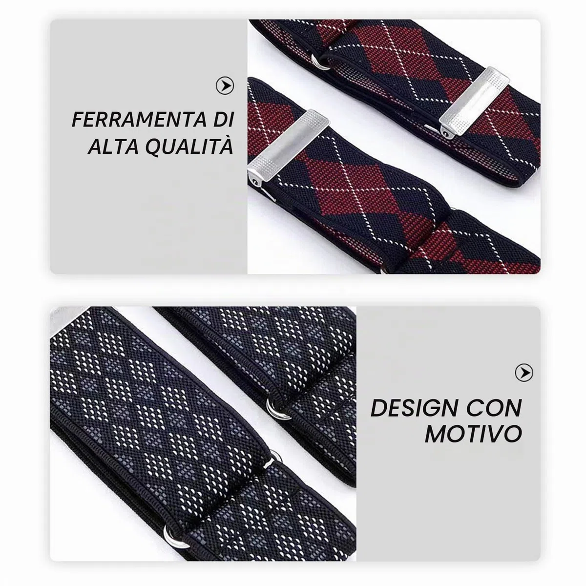 2 Paia Reggimaniche Camicia Uomo, Supporti per Maniche, Regolabile Elastico Manica Braccio Camicia Elastici Antiscivolo Bracciali Manica Ferma Manicotti Larghezza 3.5cm Accessori Moda