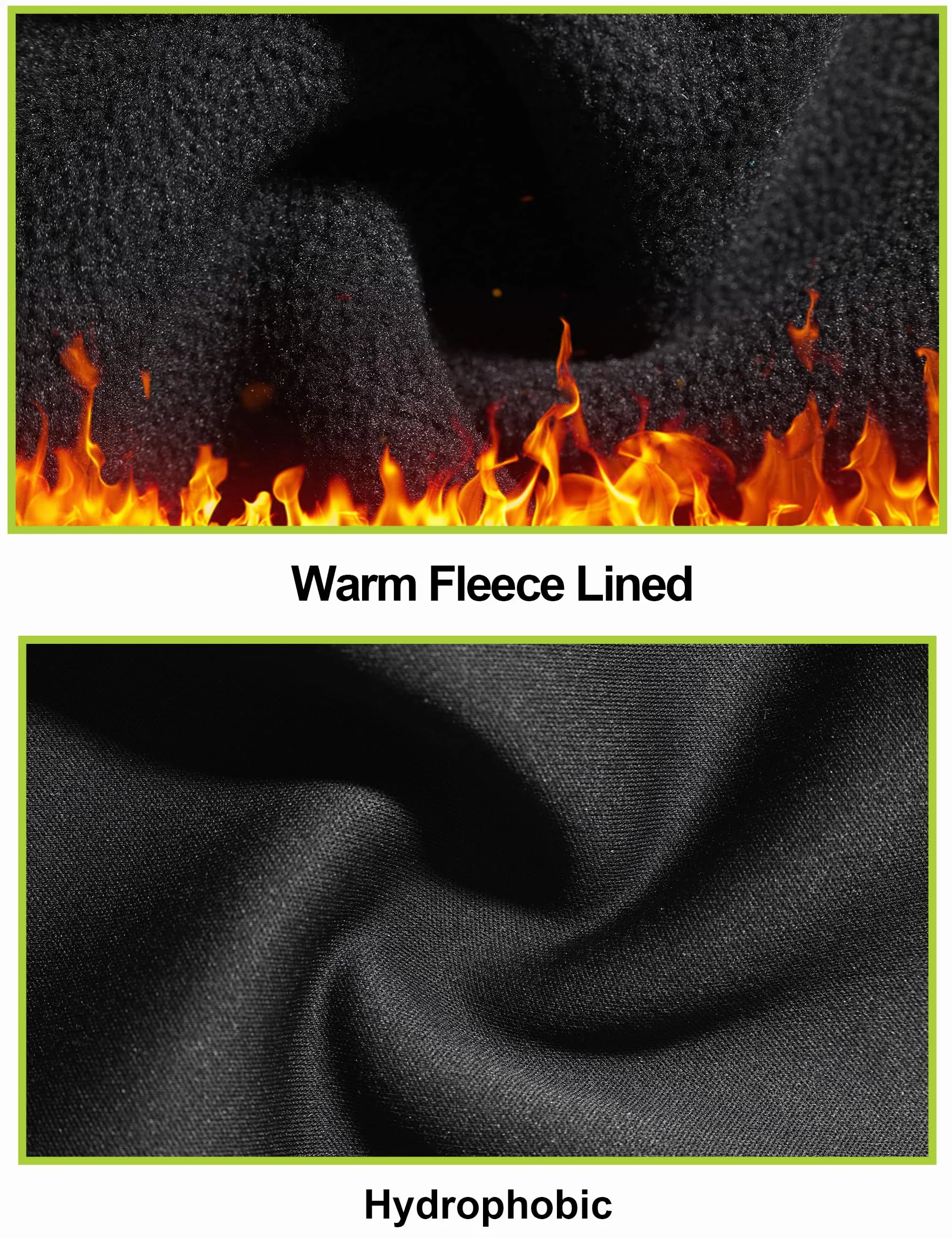 KUTOOK Pantaloni Ciclismo Invernali Pantaloni Softshell Uomo Pantaloni MTB Lunghi Antivento Impermeabile da Trekking Bici Escursionismo Montagna Arrampicata