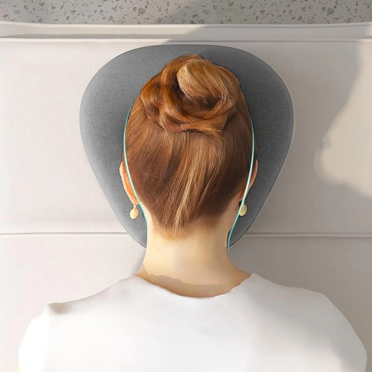 Cuscino a faccia in giù, poggiatesta massaggiante per letto | cuscino viso per lettino da massaggio, poggia collo a pressione, morbido cuscino in memory foam per uso familiare, casa, rela
