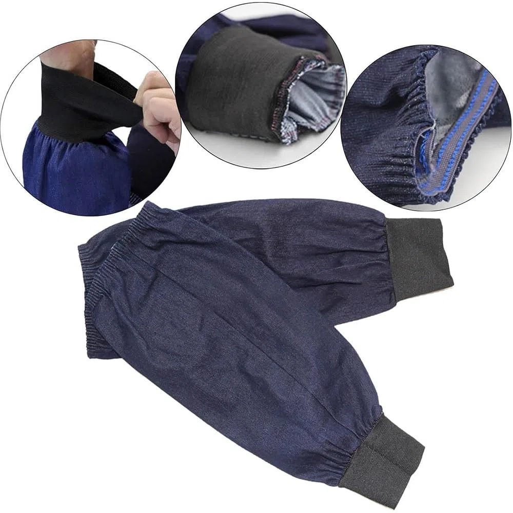 Manicotti di Protezione per Braccia, in Denim, Maniche per Lavori di Saldatura Protezione del Braccio Protezione Protezione del Braccio per Giardinaggio, Magazzini, Lavori di Fabbrica (2 Paio)