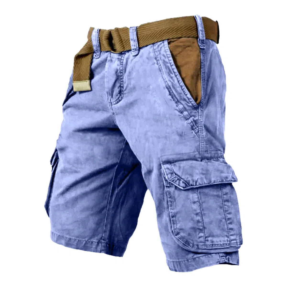Pantaloncini e Bermuda Uomo Cargo con Tasca Pantaloncini Sportivi Casual Pantaloncini Running Spiaggia Corto Pantaloni Jogging Casual Pantaloni Corti Giardinaggio Lavoro Escursioni All'aperto