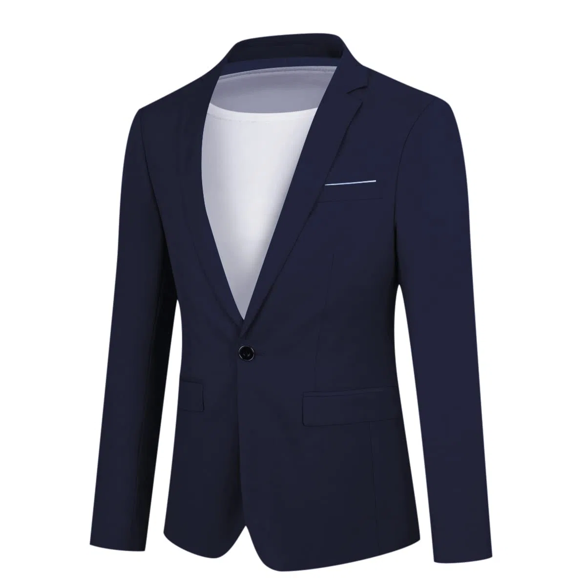 Allthemen Abito da Uomo in 2 Pezzi in Tinta Unita con Un Bottone Blazer + Cravatta Giacca Formale da Lavoro per Matrimonio