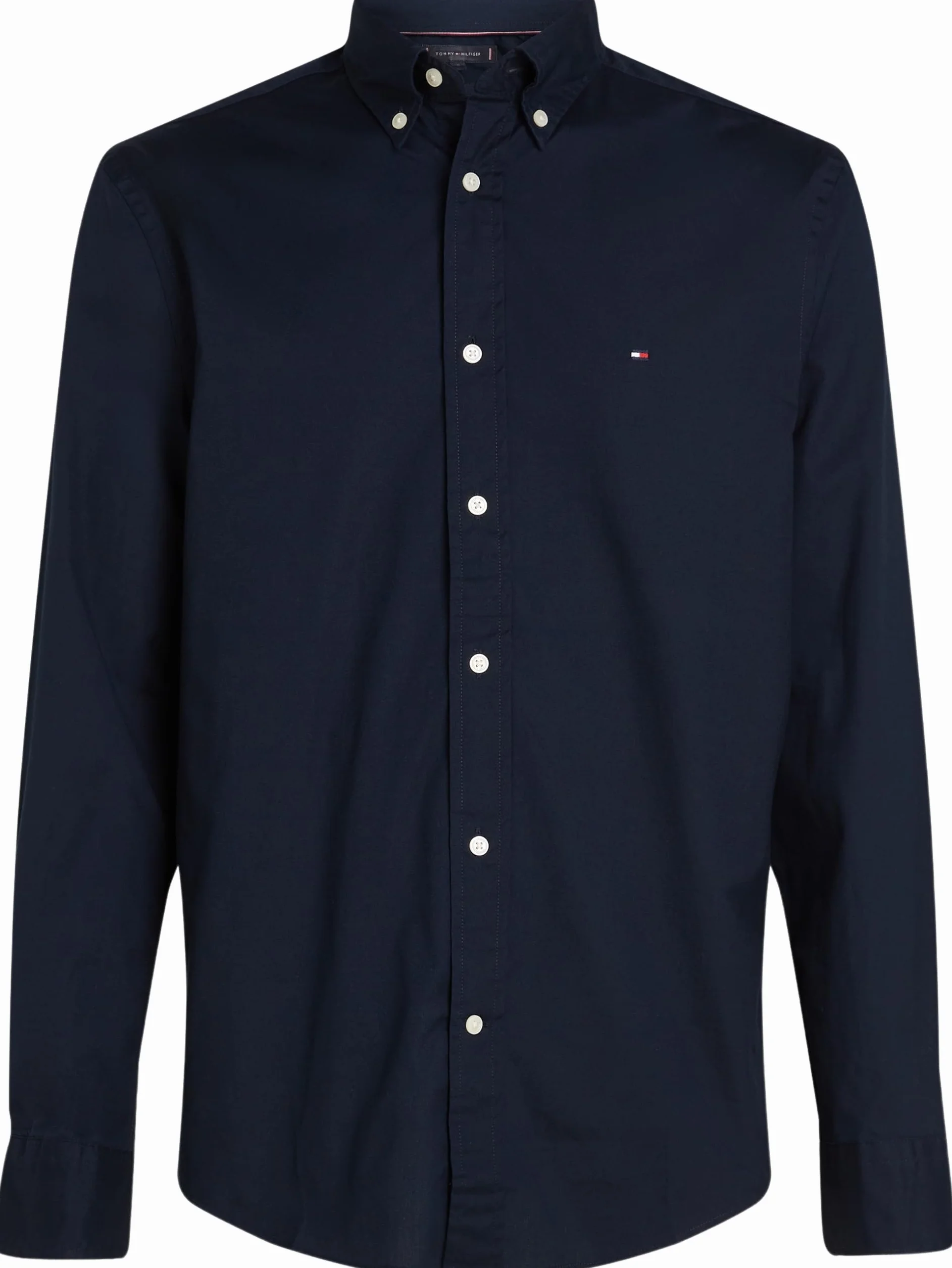 Tommy Hilfiger Uomo Camicia Flex Poplin Mini Tartan Shirt con Colletto a Punta