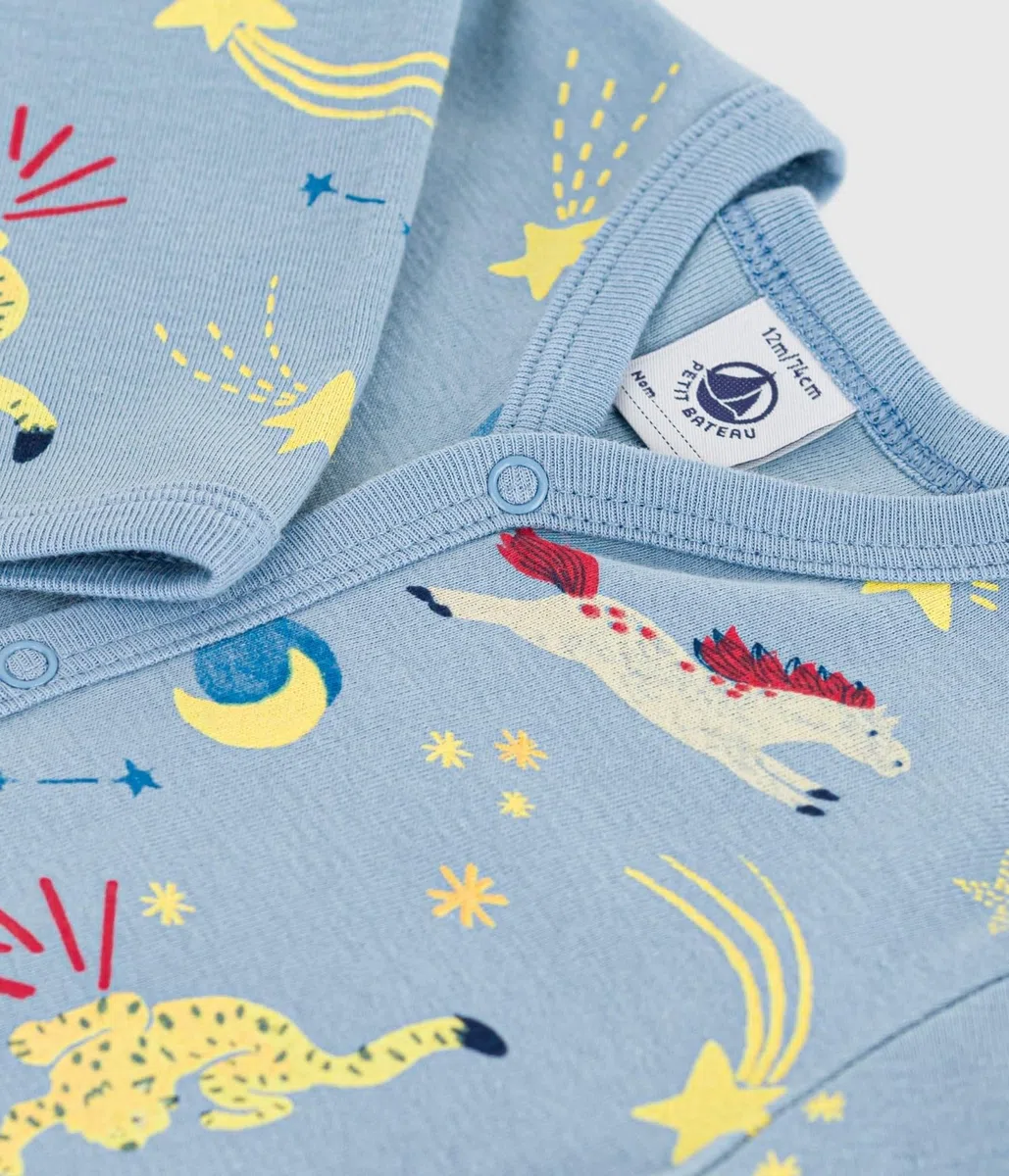Petit Bateau Pyjama Bébé En Coton Sans Pieds Imprimé A0e6b01 Abbigliamento Notte Unisex - Bimbi 0-24 (Pacco da 1)