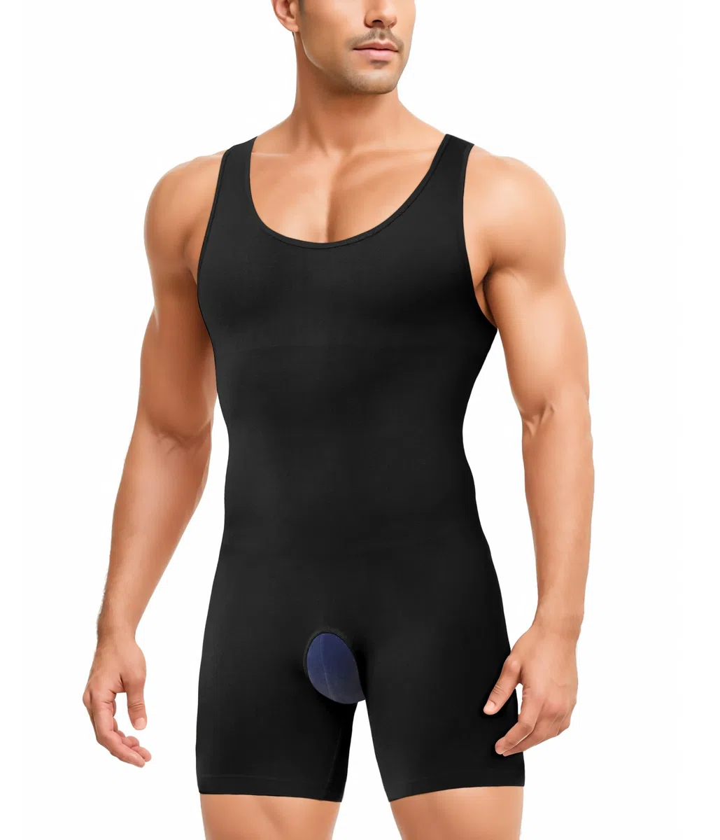 Abbigliamento uomo, controllo dell’addome, body trainer, modellatore del corpo, camicie di compressione, pantaloncini per dimagrire l’addome