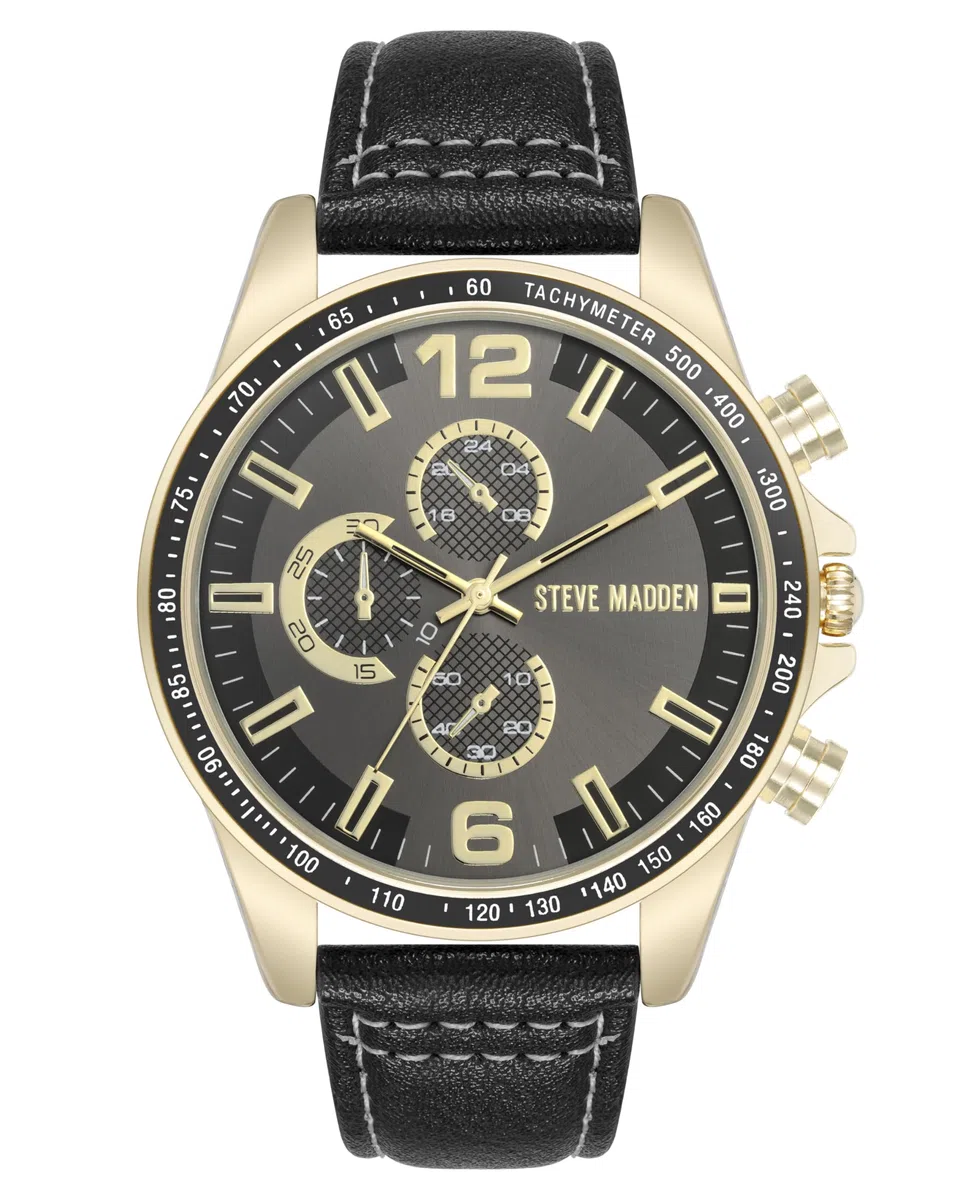 Steve Madden Orologio da uomo con cinturino