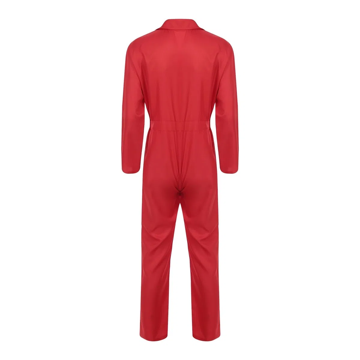 Tuta da uomo e donna, tuta con risvolto, manica lunga, meccanico, uniformi officina, volo per Officine e Magazzini Meccanici(Pink,3XL)
