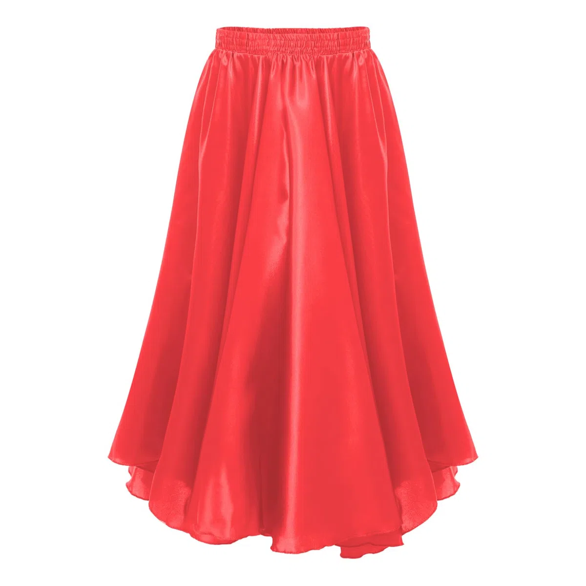Freebily Gonna da Ballo per Bambina Abito da Ballerino Flamenco Gonna da Ballo per Corrida Spagnola Gonne Grande Swing per Danza del Ventre Rumba Salsa Tango Latino Dancewear
