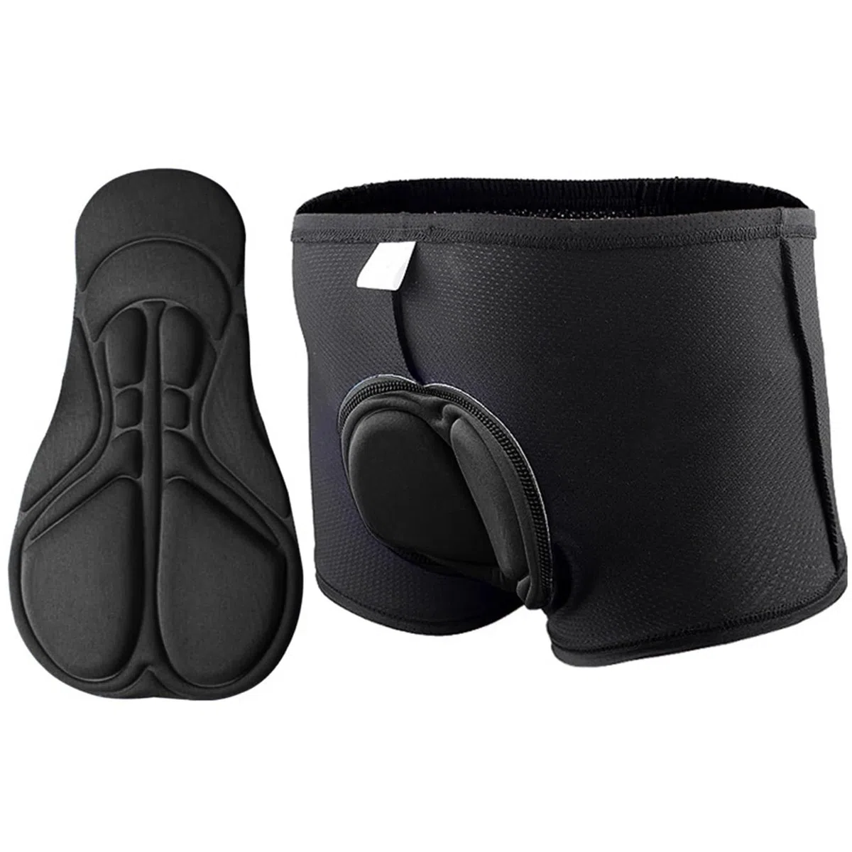 Pantaloncini da Ciclismo 2 Pezzi Pantaloncini da Ciclismo Traspiranti con Imbottitura in Gel Ispessita Uomo e Donna, Mutande Bici, in(Black,M)