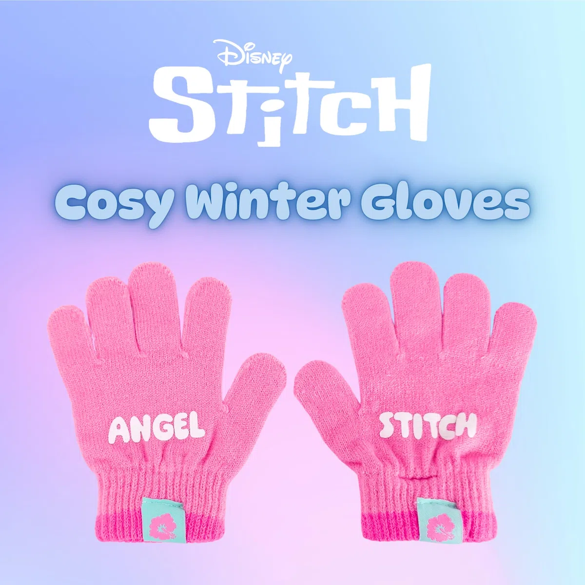 Disney Stitch e Angel Cappello, Sciarpa e Guanti per Ragazze, Cappello Invernale Regalo per Bambina