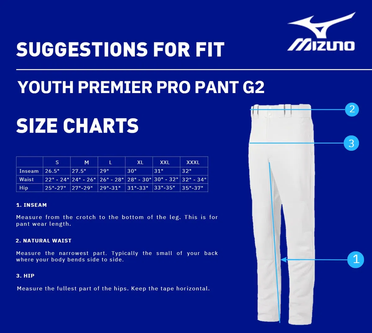Mizuno Bambino Ragazza Gioventù Select PRO Pantaloni