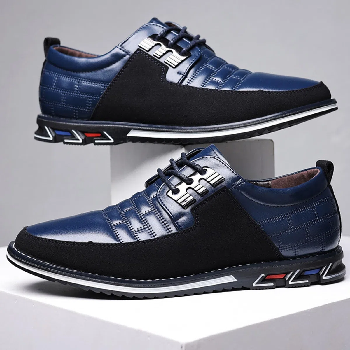 Scarpe Eleganti Casual da Uomo, Scarpe Casual Derby da Uomo con Punta a Punta, Scarpe Eleganti Nere da Uomo, Sneakers Formali Confortevoli