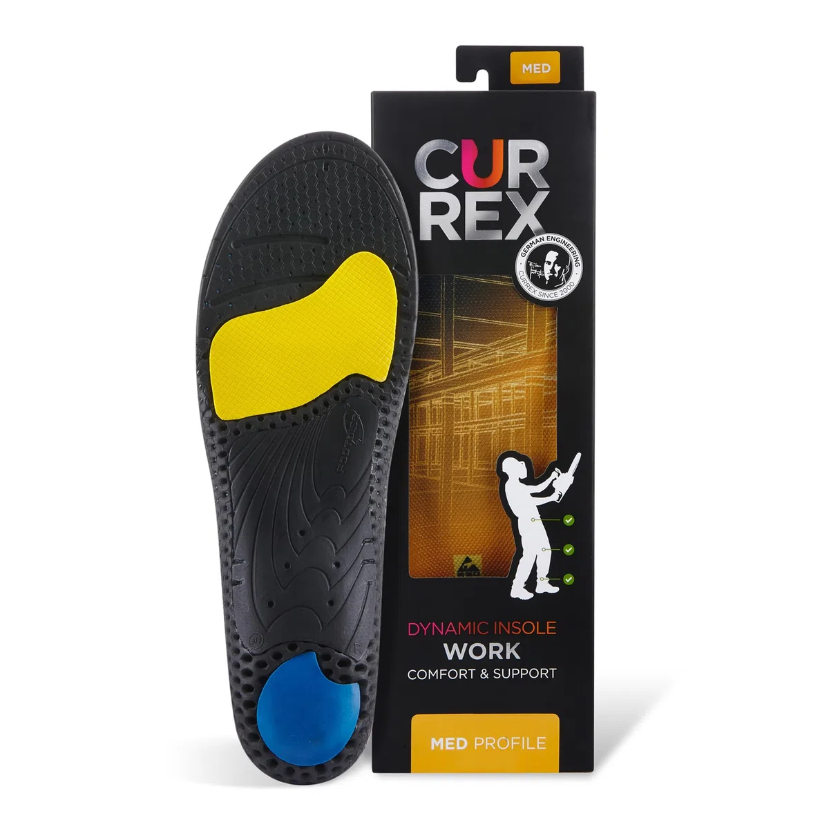 Currex Sottopiede WorkPro per scarpe da lavoro - Aggiorna le tue scarpe di sicurezza