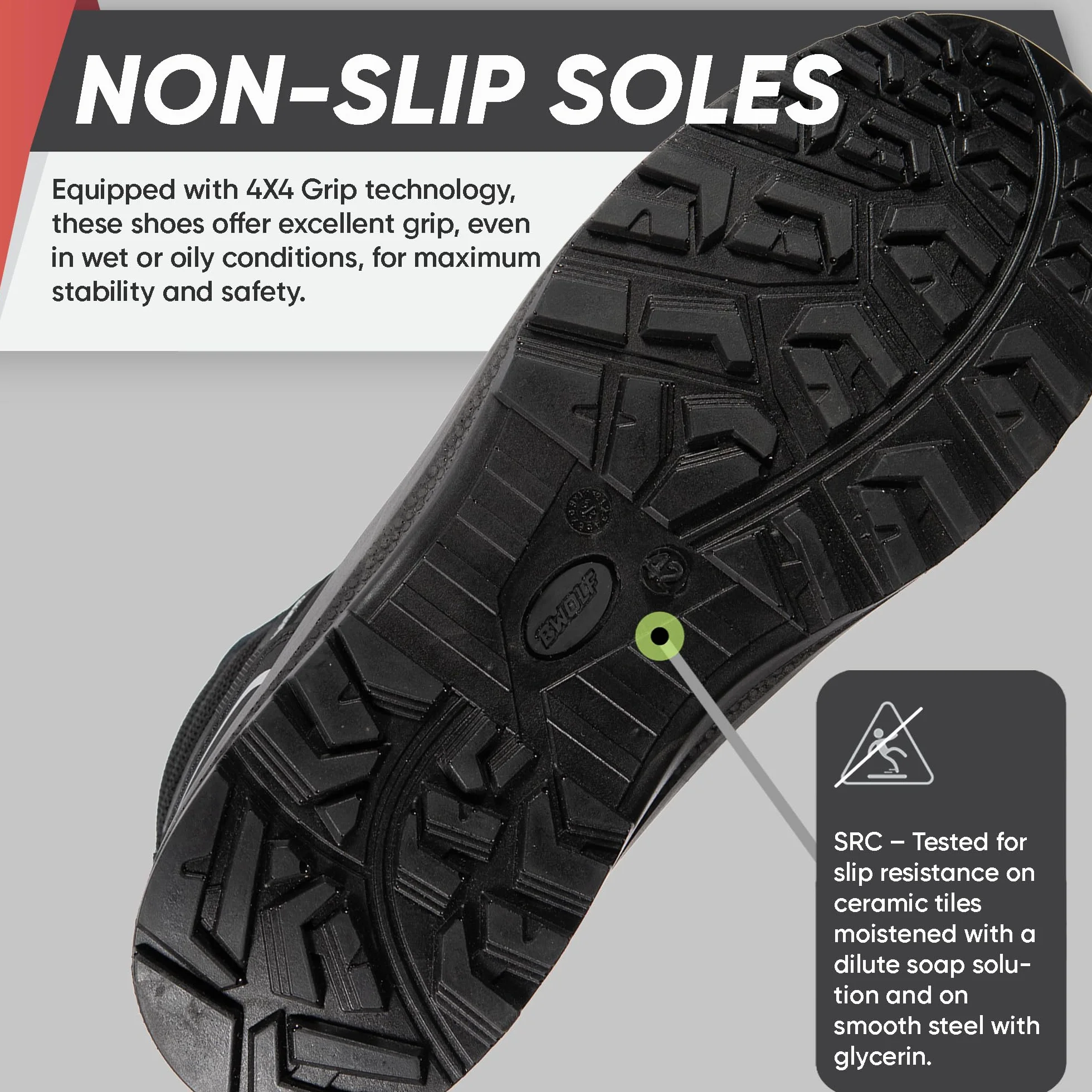 BWOLF Hawaii S1P Scarpe da Lavoro Estive Scarpe Antinfortunistiche Uomo Scarpe Antinfortunistiche Donna con Tecnologia 4x4 Grip e Cappuccio