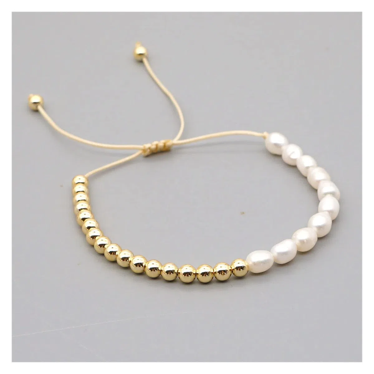 HLTYGWX Braccialetti per Donna Perla Braccialetto Estivo Placcato Spiaggia per Donna Gioielli Bohémien Braccialetti di Perline Regalo di San Cina