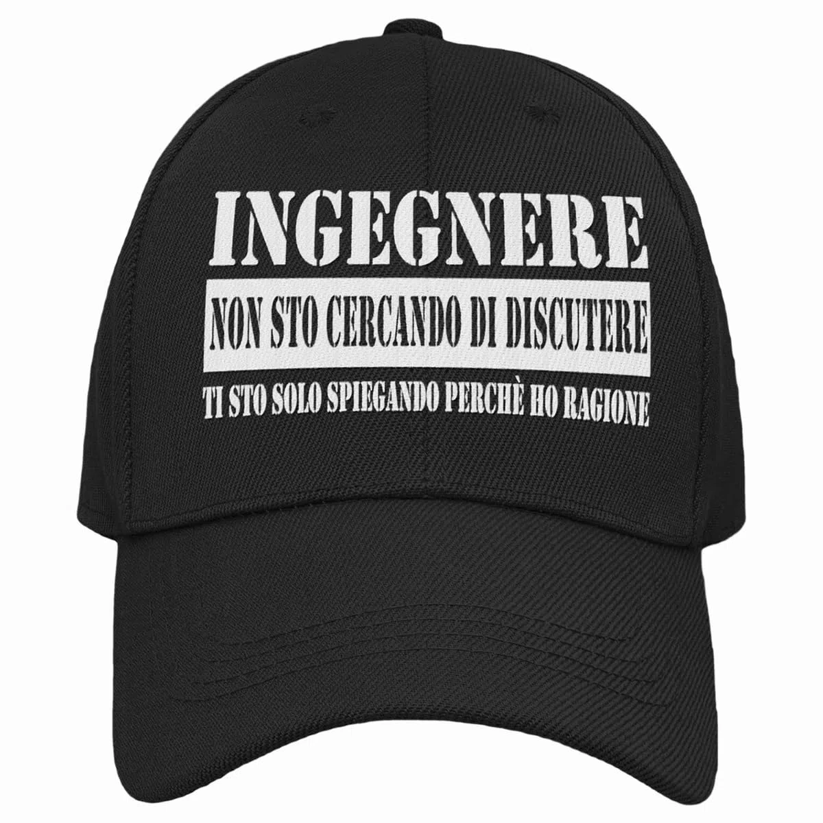 Vulfire Cappello Uomo Ingegnere. Regalo Laurea. Idee Regali Originali Ingegneria, Regalo per Ingegneri. Cappello con Visiera