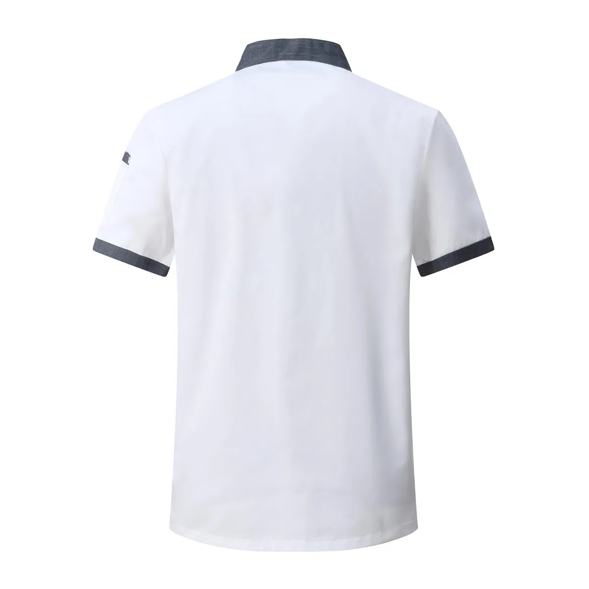Giacca da Cuoco da Uomo in Cotone Traspirante Ristorante Divisa Maniche Corte Leggera Uniforme Cuoco Professionale Ristorante Giacca per Hotel Panetteria