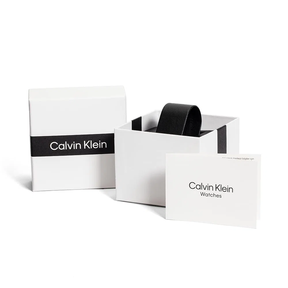 Calvin Klein Orologio Analogico al Quarzo per Uomo e Donna Collezione ICONIC Disponibile con Bracciale in Acciaio Inossidabile a Maglie o in Maglia