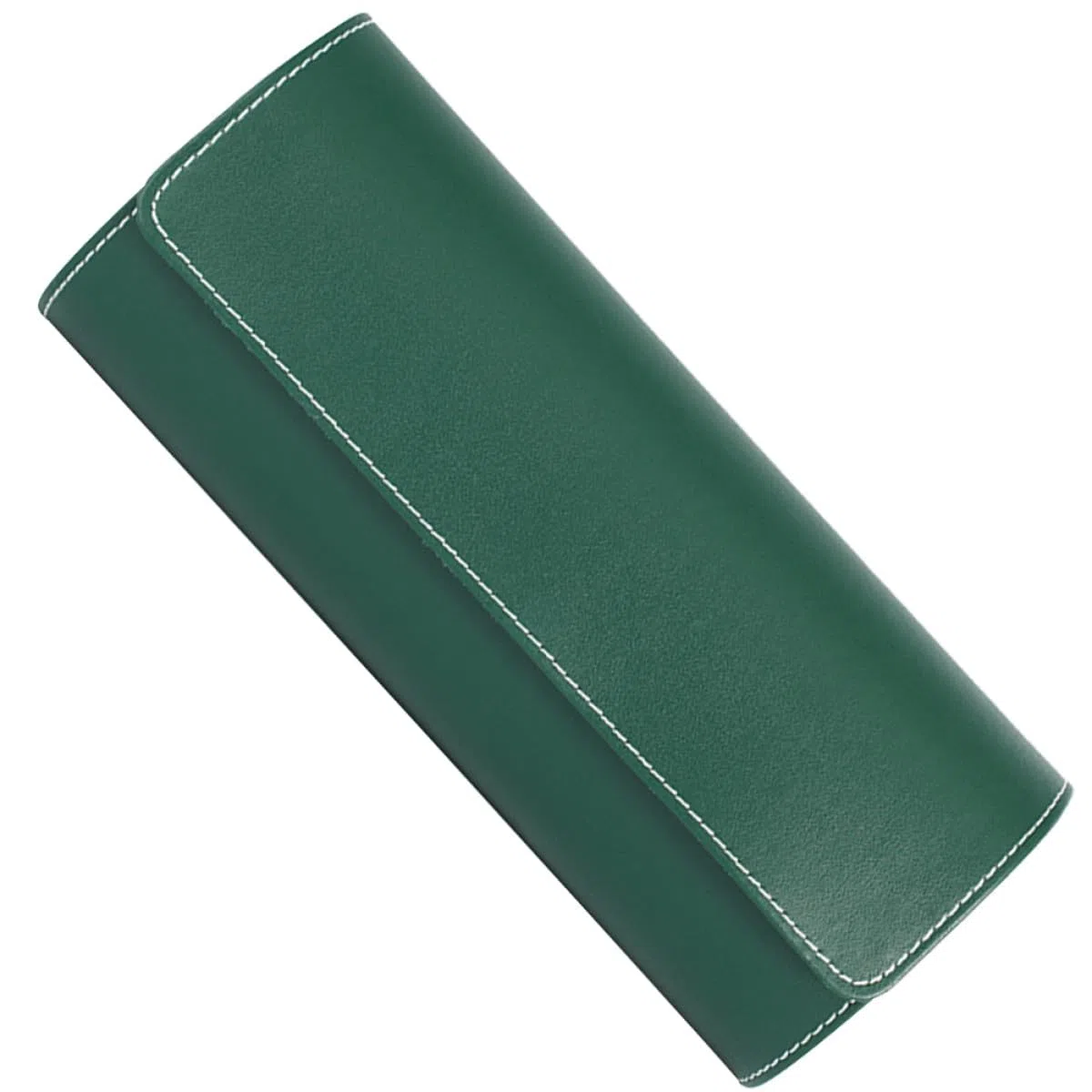 Porta da Orologi Pelle e Verde in Pu Viaggio Custodia Roll Piccoli, Design Antiurto e Pratico Classico per per Uomini
