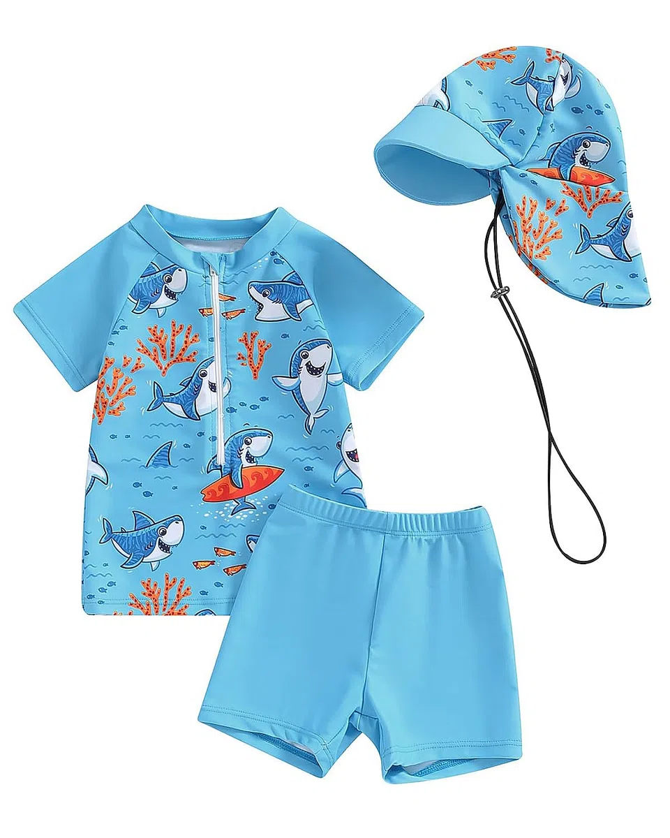 JiAmy Costume da bagno per bambini e ragazzi, protezione UV per bambini, costume da bagno intero