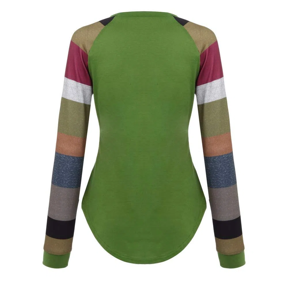 Felpa Camicetta Donna Manica Lunga Cravatta Pullover Donna Casual Top