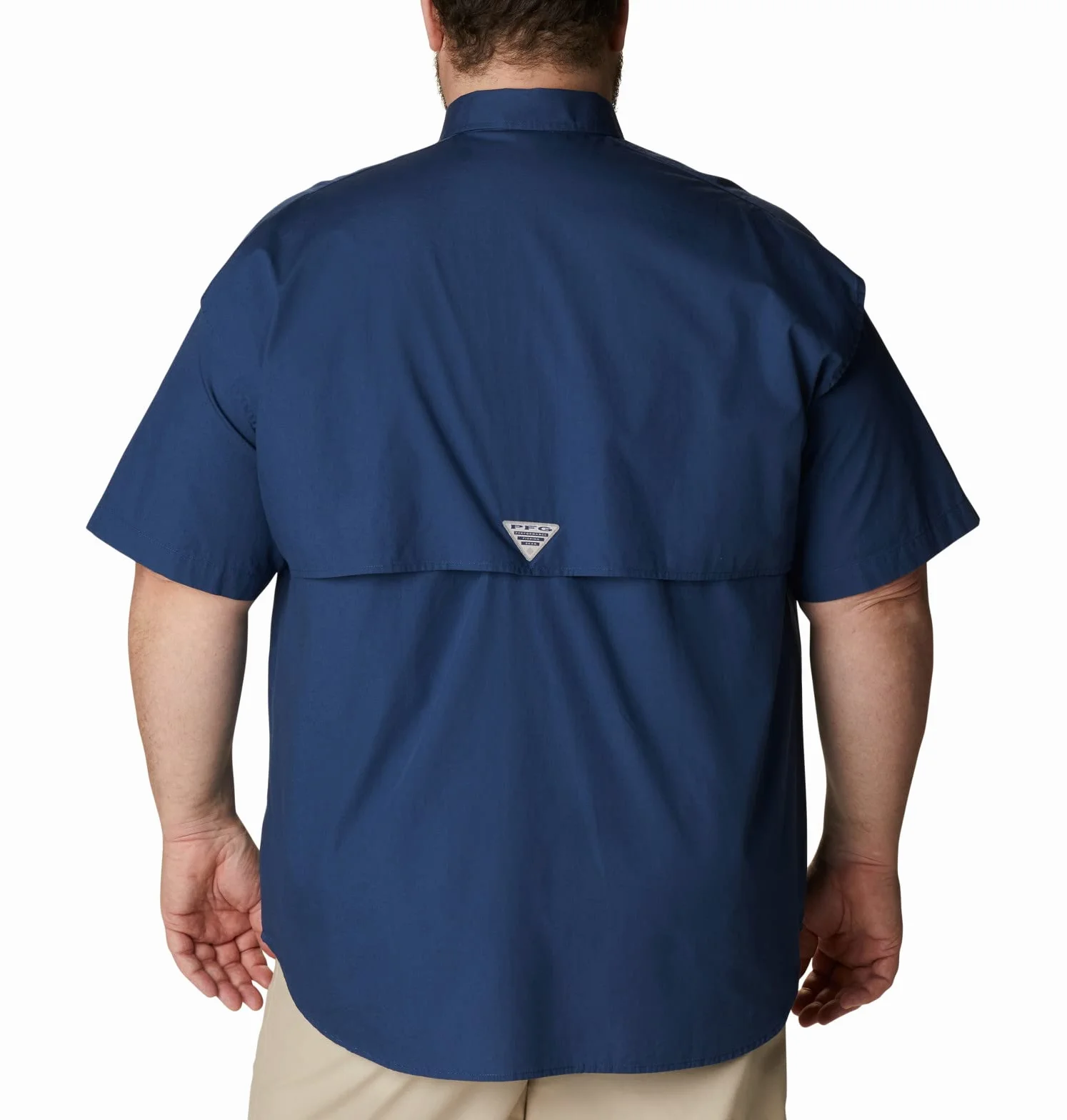 Columbia, Camicia da Pesca a Maniche Corte PFG Bonehead da Uomo, 100% Cotone, Carbonio, M