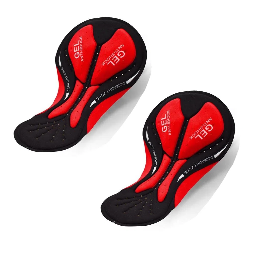 F Fityle 2X Cuscinetti in Gel per Ciclismo 3D Pantaloni per Bici Pantaloncini Cuscini Accessori per Ciclisti