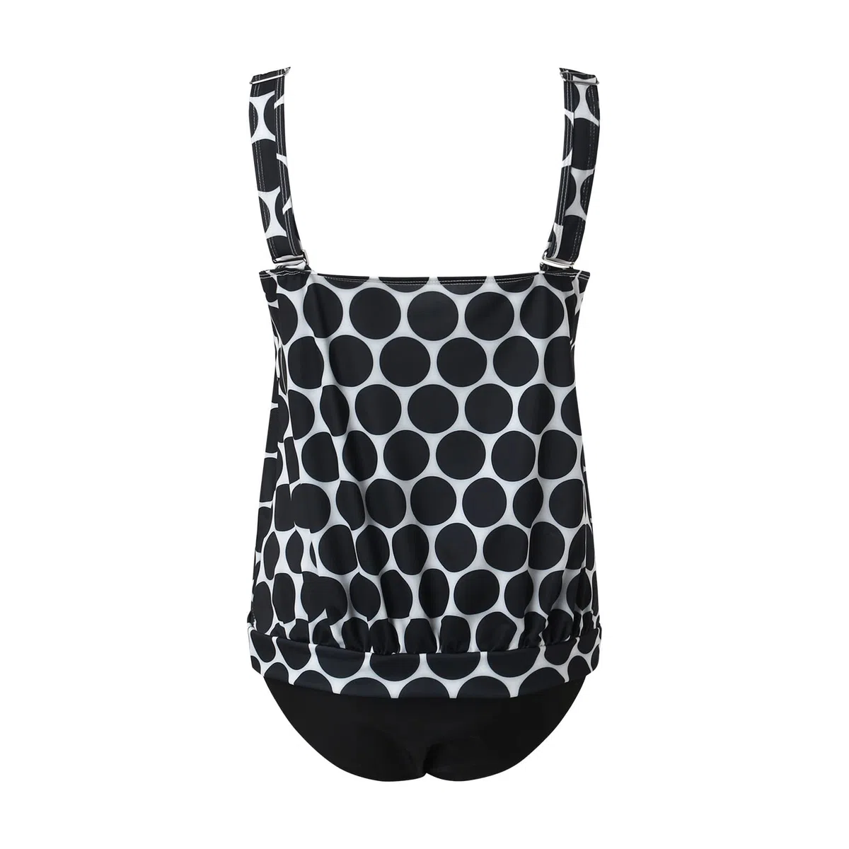 Generico Costume Donna Due Pezzi Tankini Damen Bauchweg Zweiteilig Badeanzug Große Größen High Waist Tankini Set Elegant Badeanzüge Strand Schwimmanzug mit Oberteil Badeshorts