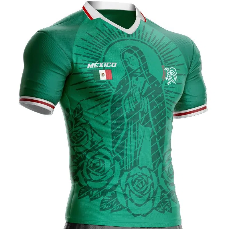 Maglia Messico Retro MX-241 Calcio, Regalo, Bandiera
