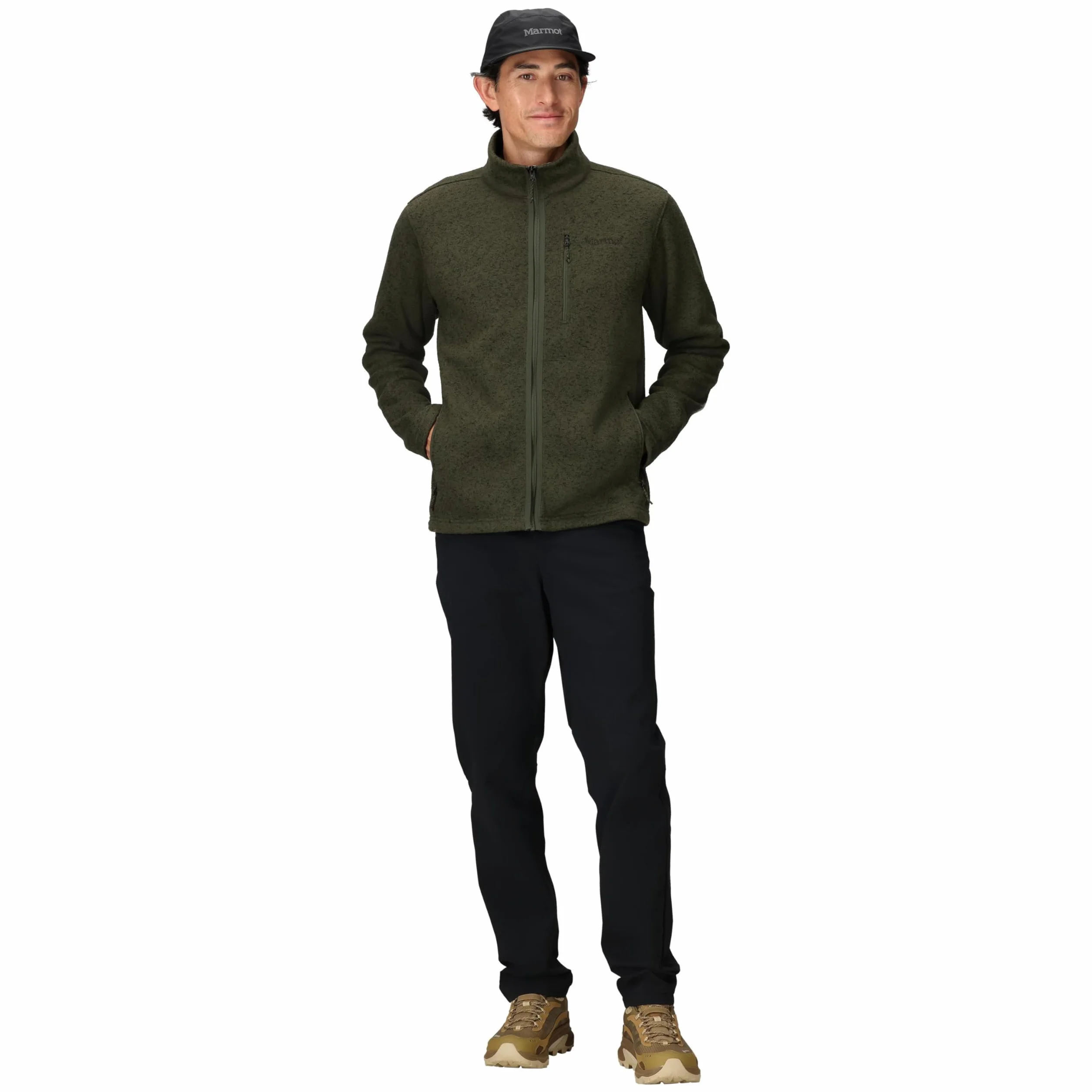 Marmot Drop Line Jacket Calda giacca in pile, giacca con zip integrale, scaldacorpo traspirante e resistente al vento, impacchettabile, ideale per l'escursionismo e lo sci Uomo (Pacco da 1)