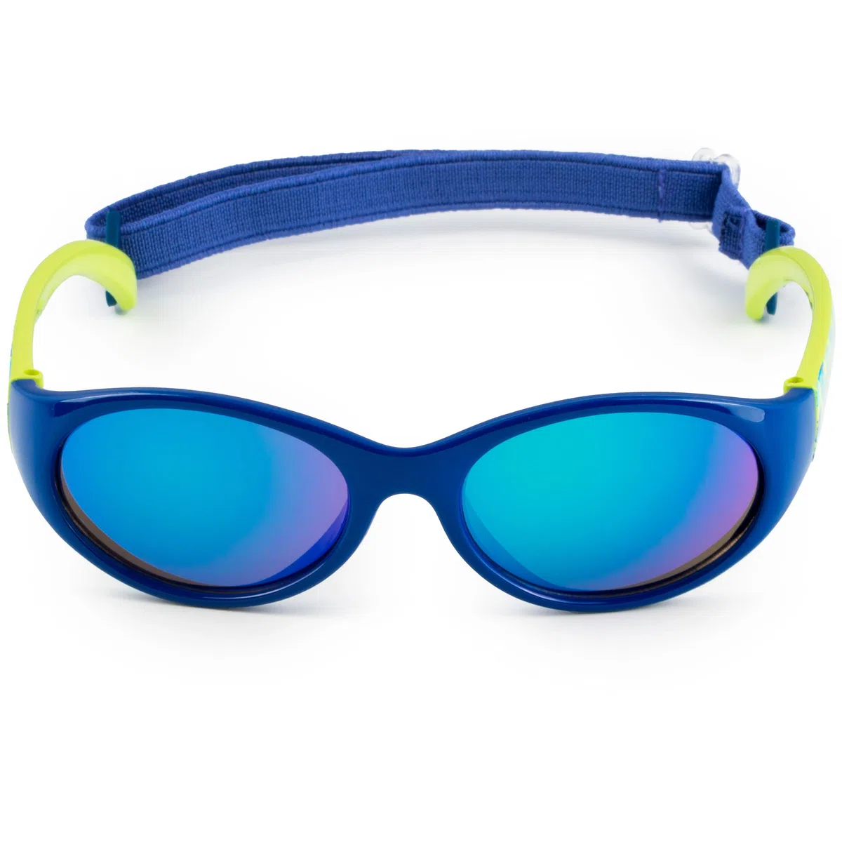 Kiddus Occhiali da Sole per Bambini e Bambine. Da 2 anni. In Gomma Flessibile. Elastico Regolabile e Rimovibile. Protezione 100% UV400