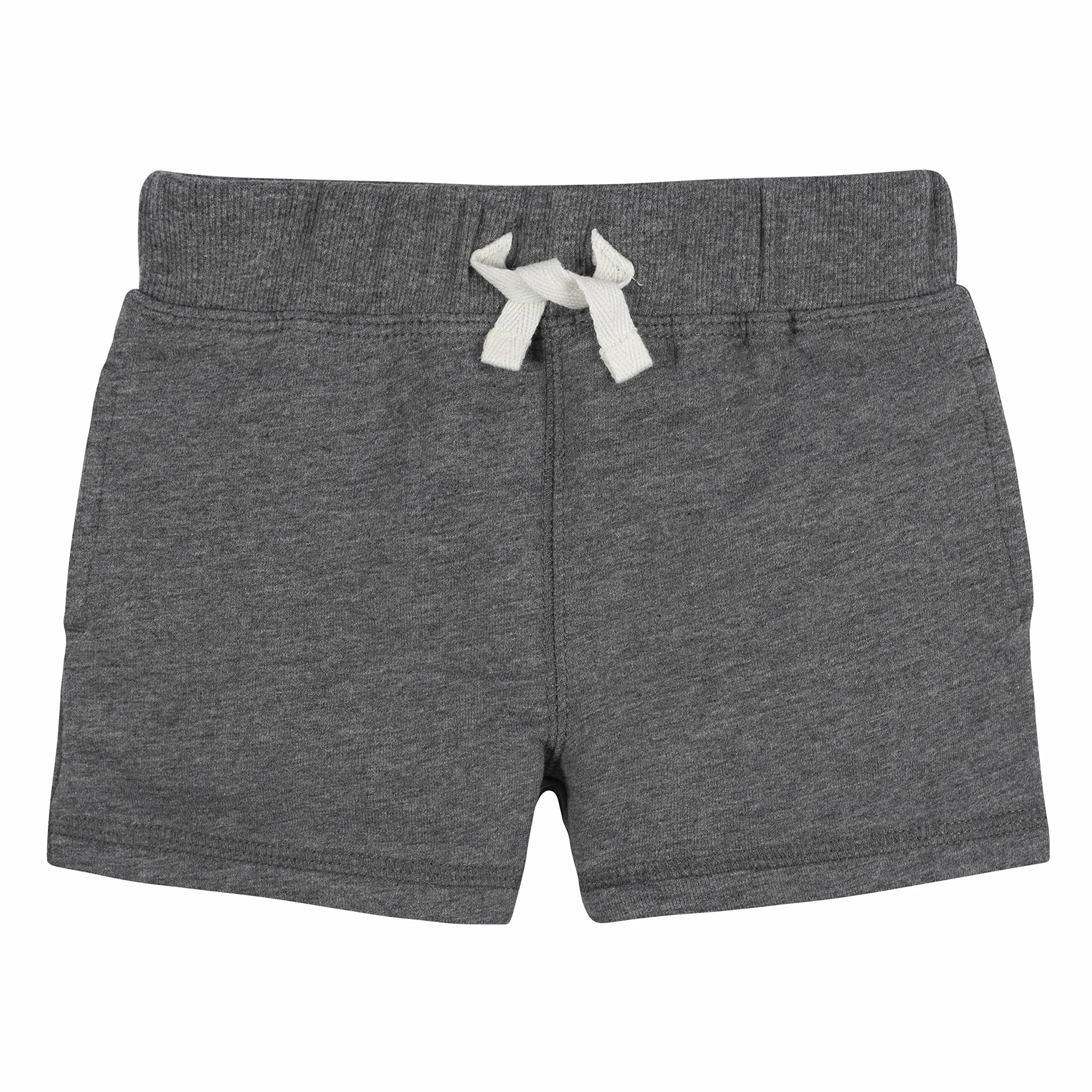 Gerber Pantaloncini in maglia pull-on da bambino per bambini, confezione da 3, grigio e nero, 4 anni