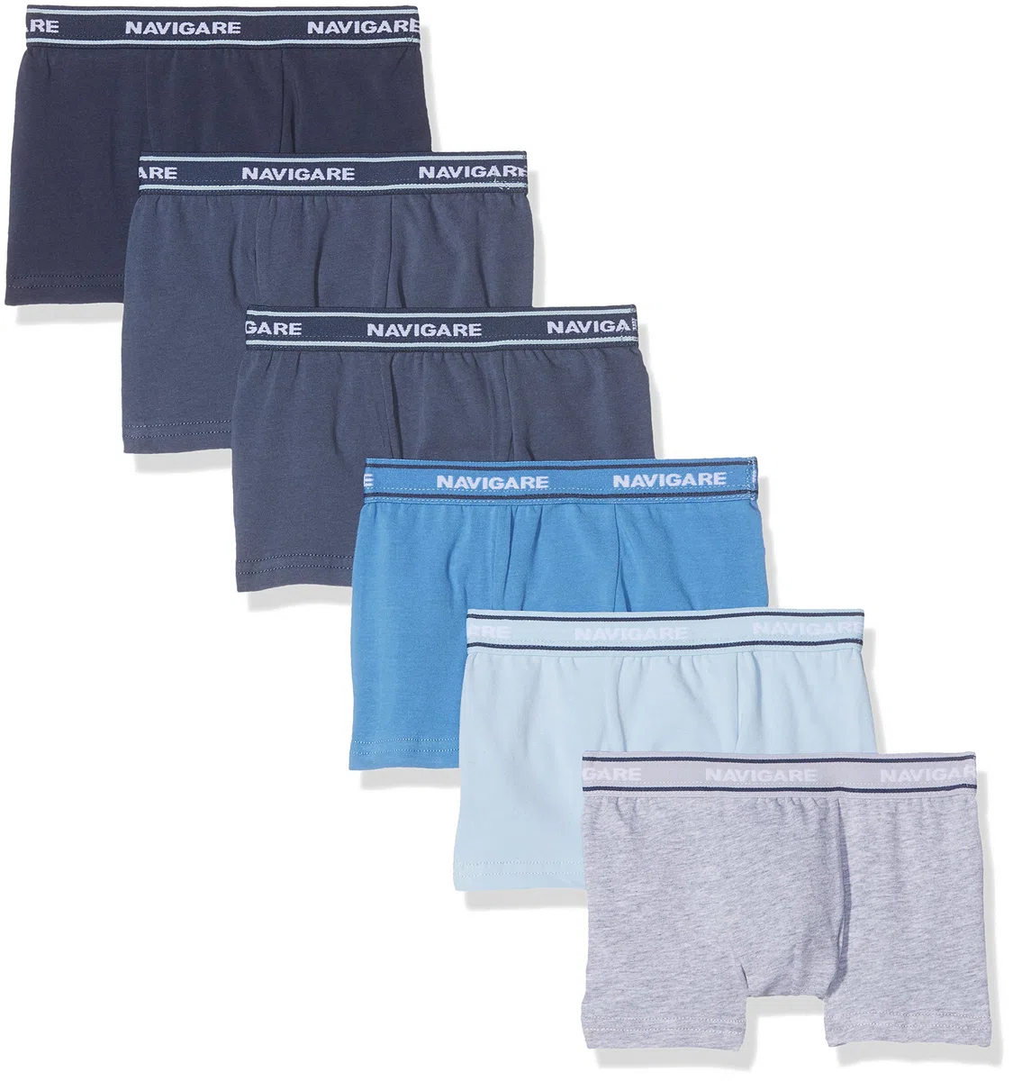 Navigare 13022 (Pacco da 6) Boxer Bambini e Ragazzi (Pacco da 6)