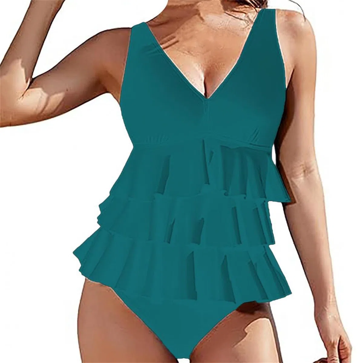 MOKBAY Bikini Donna da Mare Due Pezzi Vita Alta Costumi Sexy Curvy Swimwear Contenitivo Taglie Forti Costume da Bagno