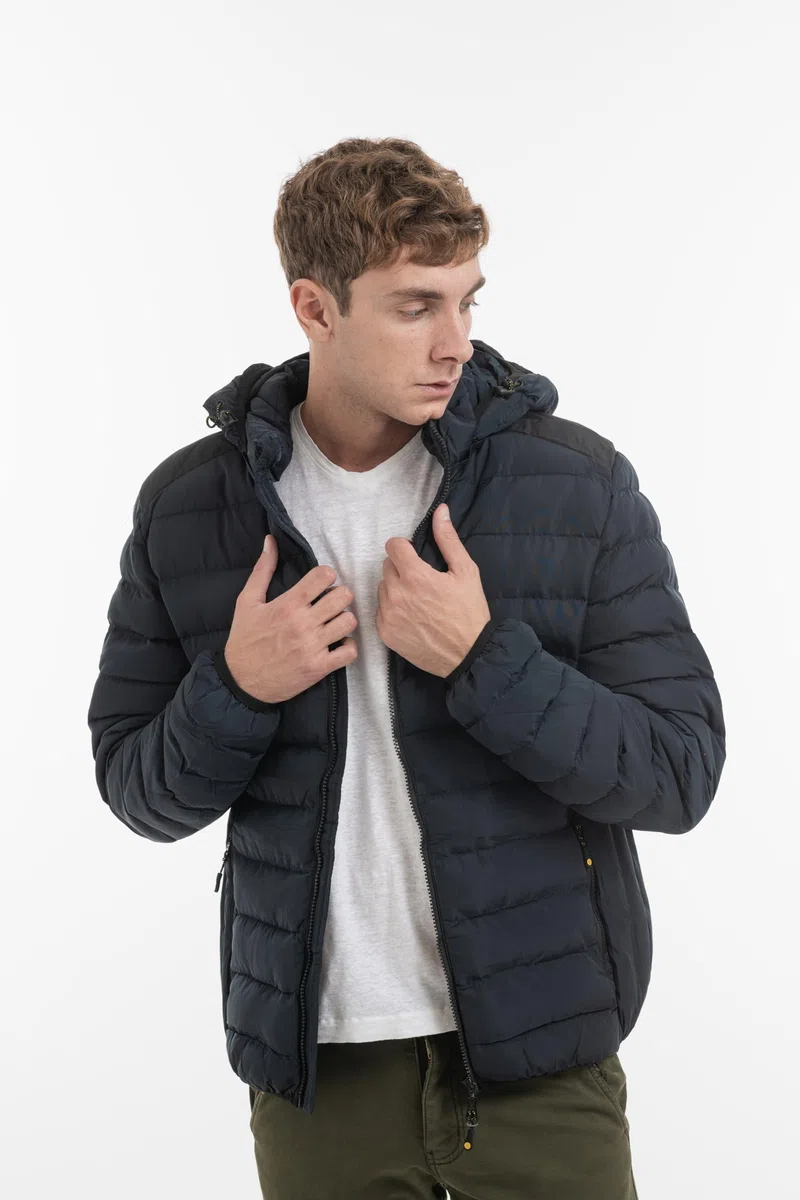 TONY BACKER Giubbotto Invernale Uomo Antivento con Cappuccio Rimovibile Regolabile e Tasche Interne ed Esterne Caldo Morbido Resistente L1202