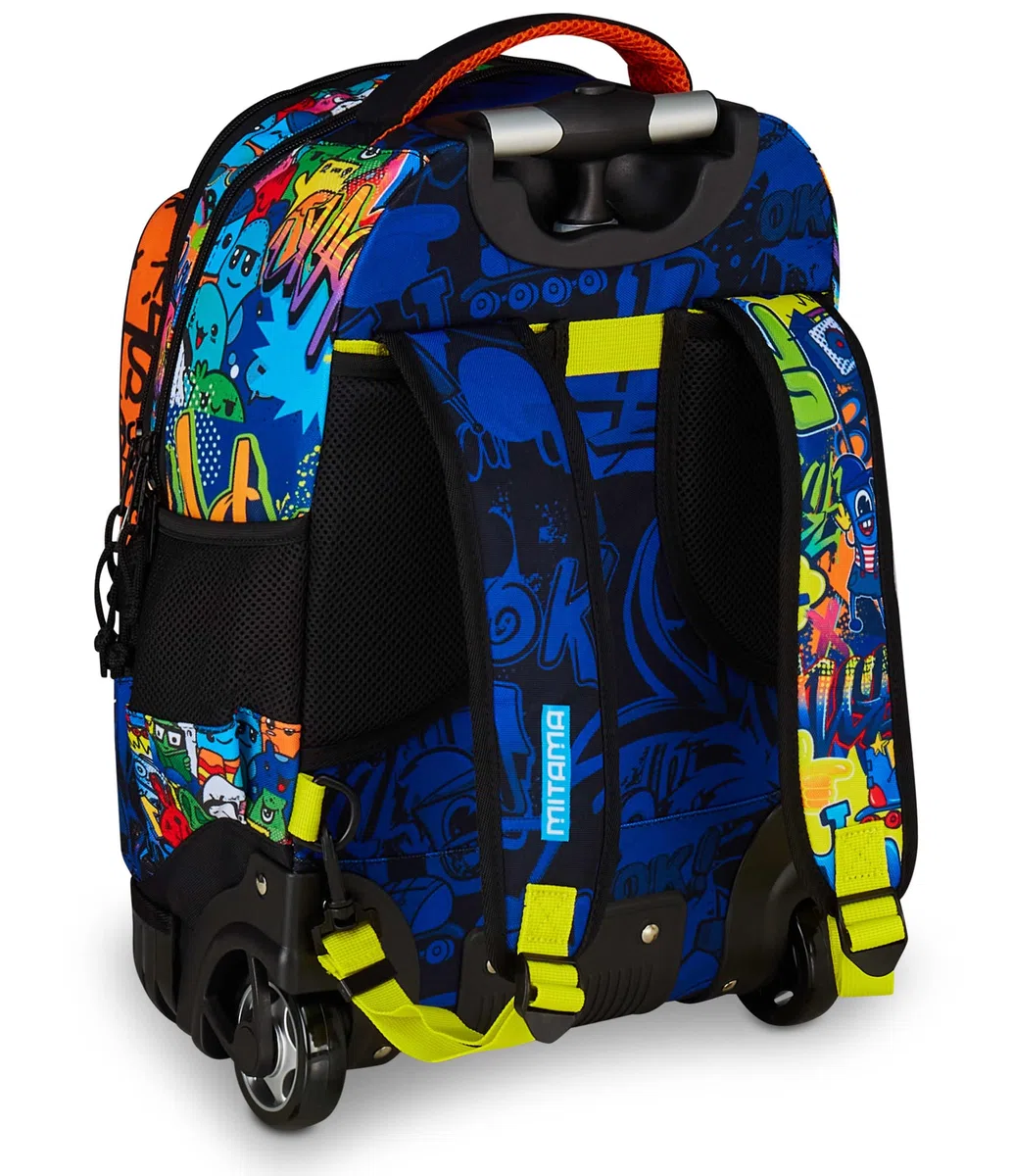 Mitama Trolley Run Extra SKATE DREAM, 33 Lt, Multicolore, Doppio Scomparto, Tasche multifunzione, Bambini e ragazzi, Scuola elementare e media, Tempo libero e viaggi