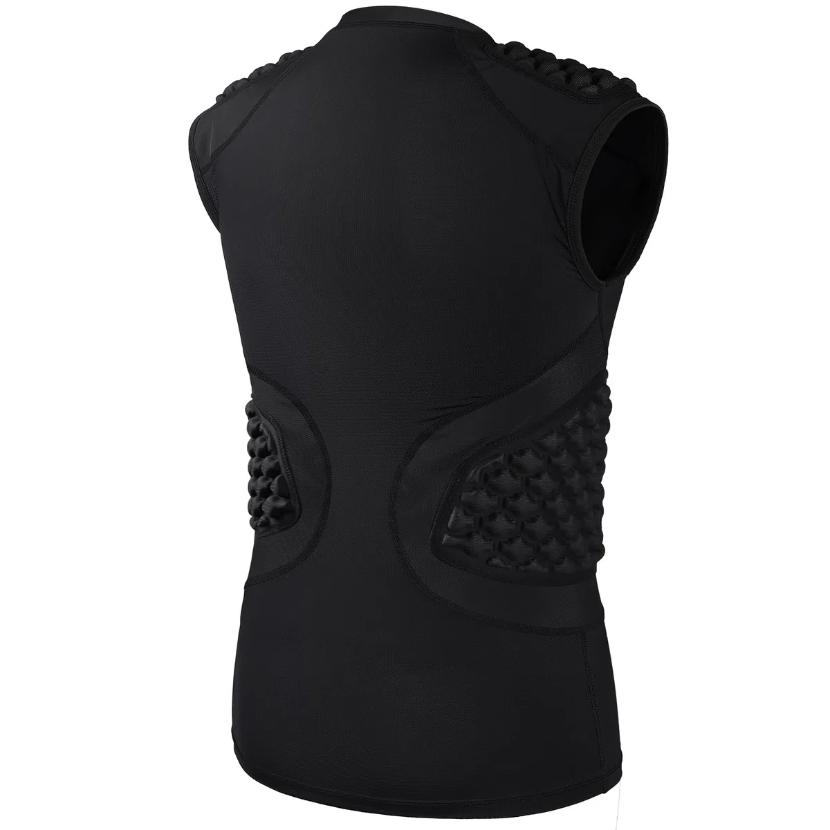 Maglietta Imbottita a Compressione – Taglie per Adulti e 6 Imbottiture Maglietta Protettiva Imbottita per Calcio Paintball Baseball